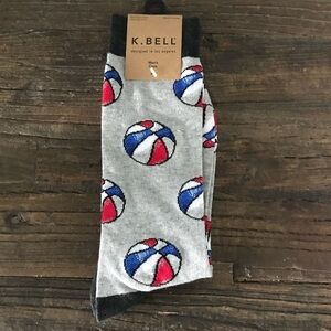 K Bell Men’s Novelty Crew Socks Beach Balls